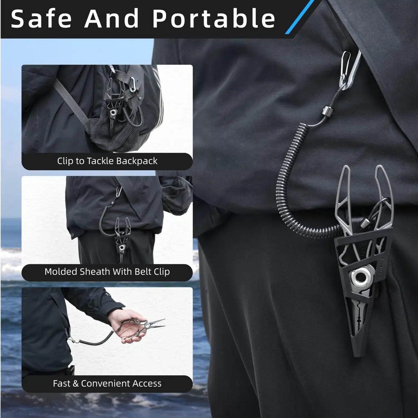 Gomexus Exoskeleton 7 Stainless Steel Fishing Pliers