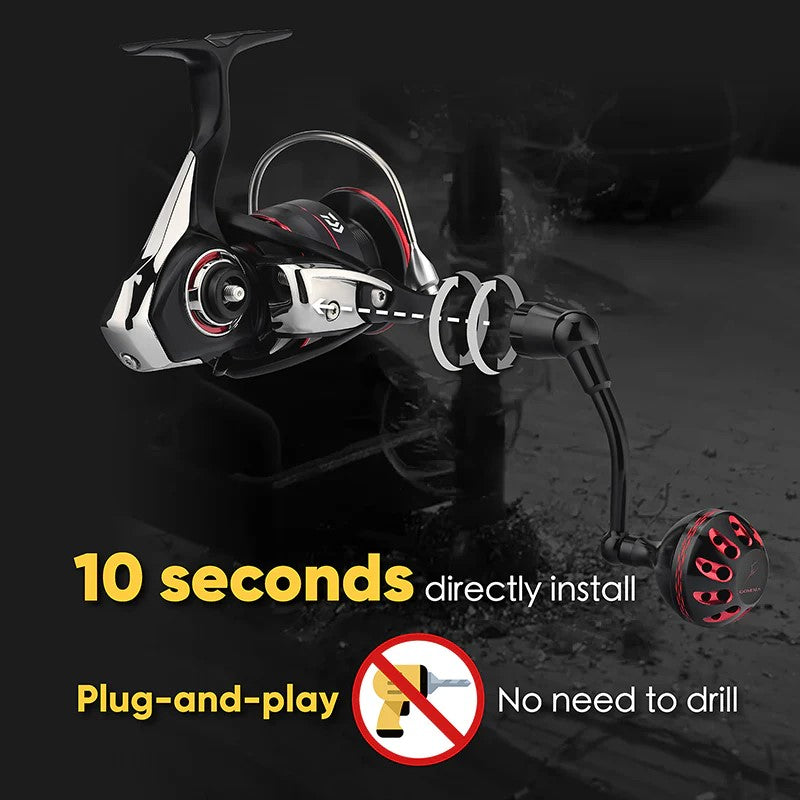 Gomexus Aluminium Power Handle für Daiwa Fuego LT
