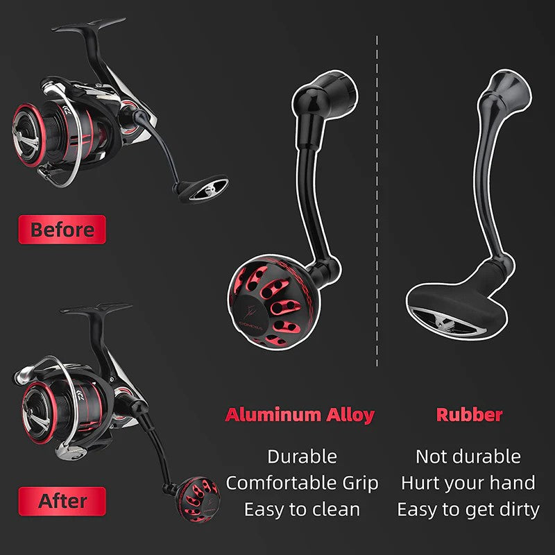 Gomexus Aluminium Power Handle für Daiwa Fuego LT