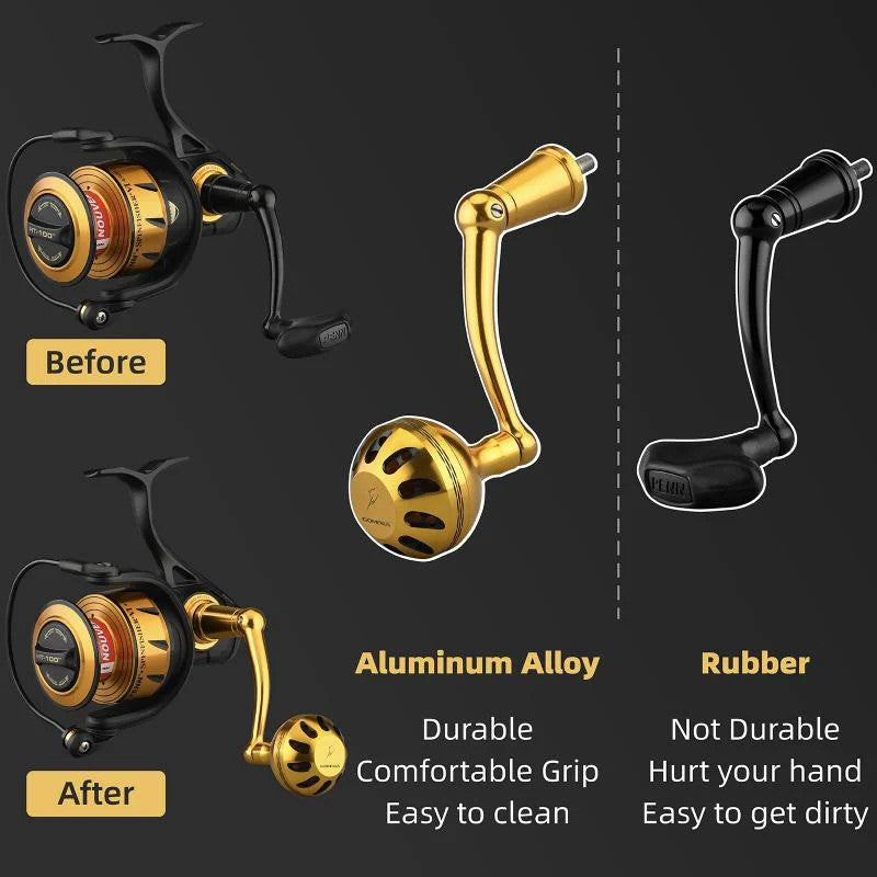 Gomexus Aluminium Power Handle für Penn