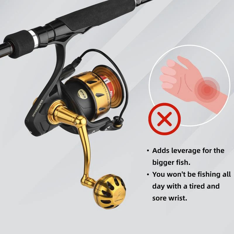 Gomexus Aluminium Power Handle für Penn