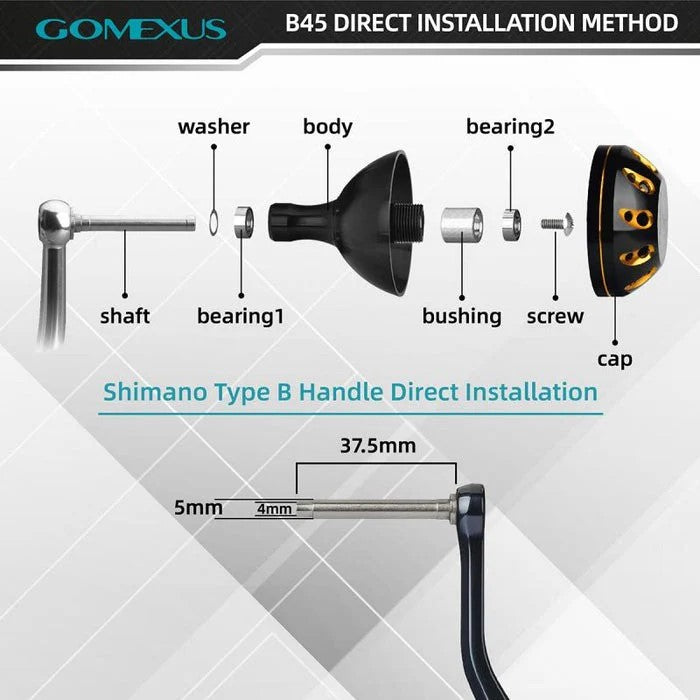 Gomexus EVA Knob 38mm für Shimano B Aufnahme