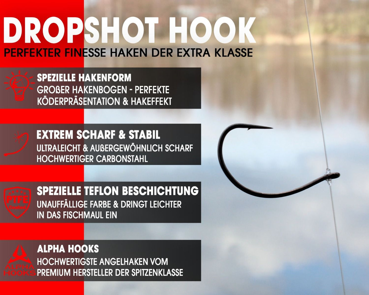 WDB Alpha Drop Shot Haken