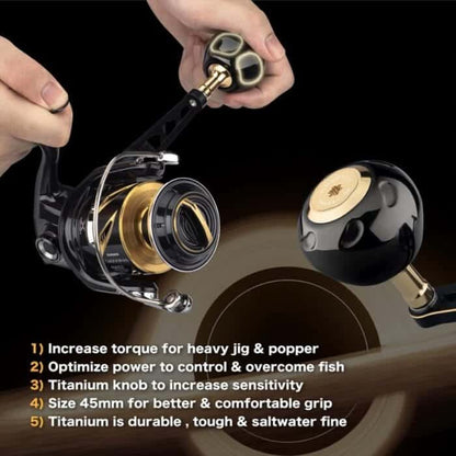 Gomexus Titanium Reel Power Knob 45mm