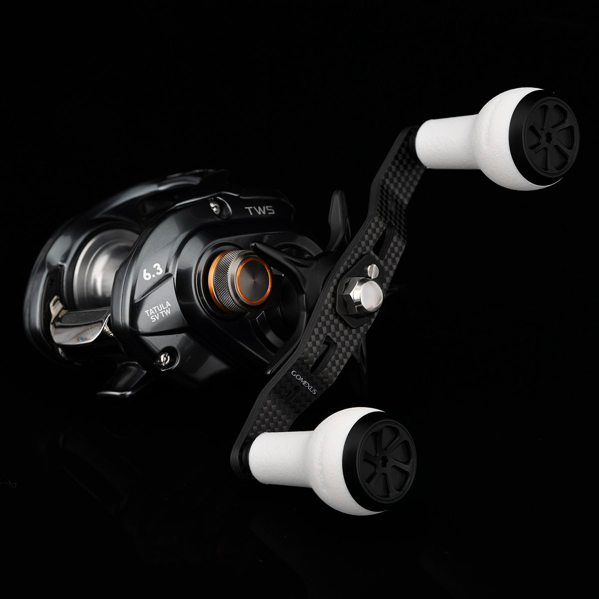 Gomexus Carbon Handle 105mm mit TPE Knob weiß