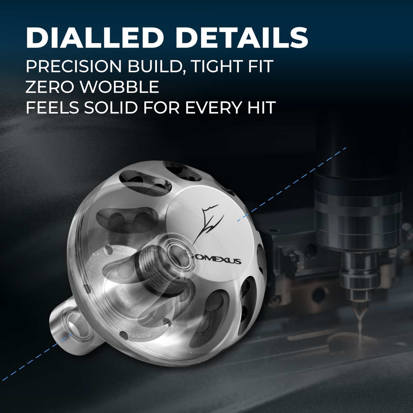Gomexus Aluminium Handle für Shimano Stradic