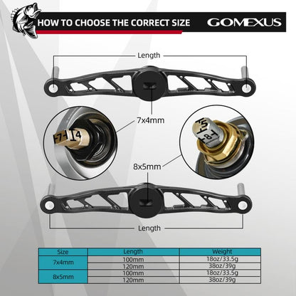 Gomexus Aluminium Handle 100/27mm Kork Knob