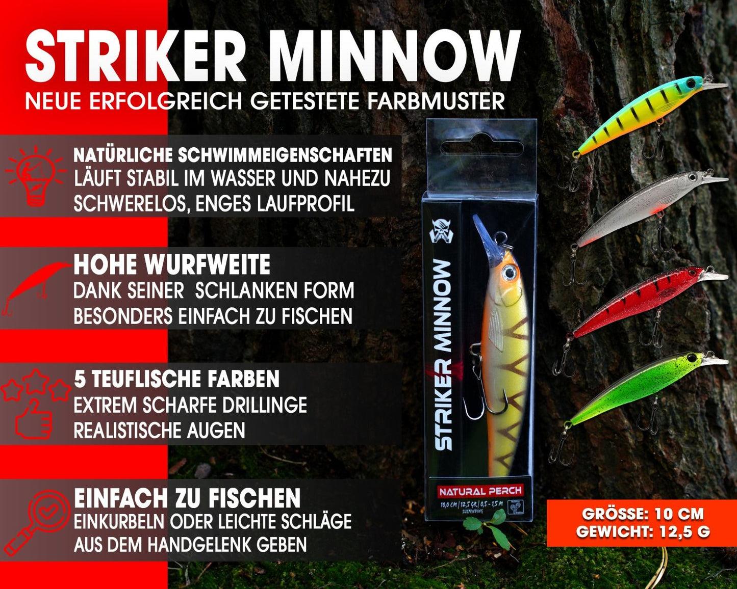 WDB Striker Minnow Wobbler Set